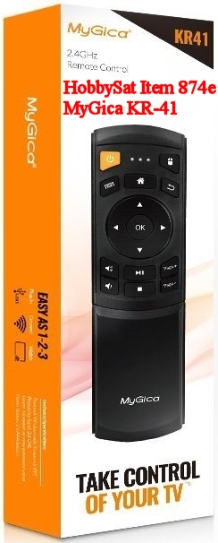 Box - Fully Supported MyGica KR-41 Air motion remote control 2.4 GHz wireless USB keyboard air mouse for Android media players